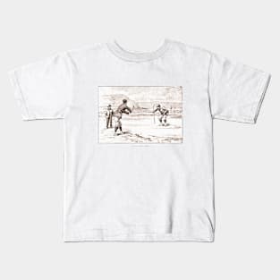 Vintage Golf Sketch Kids T-Shirt